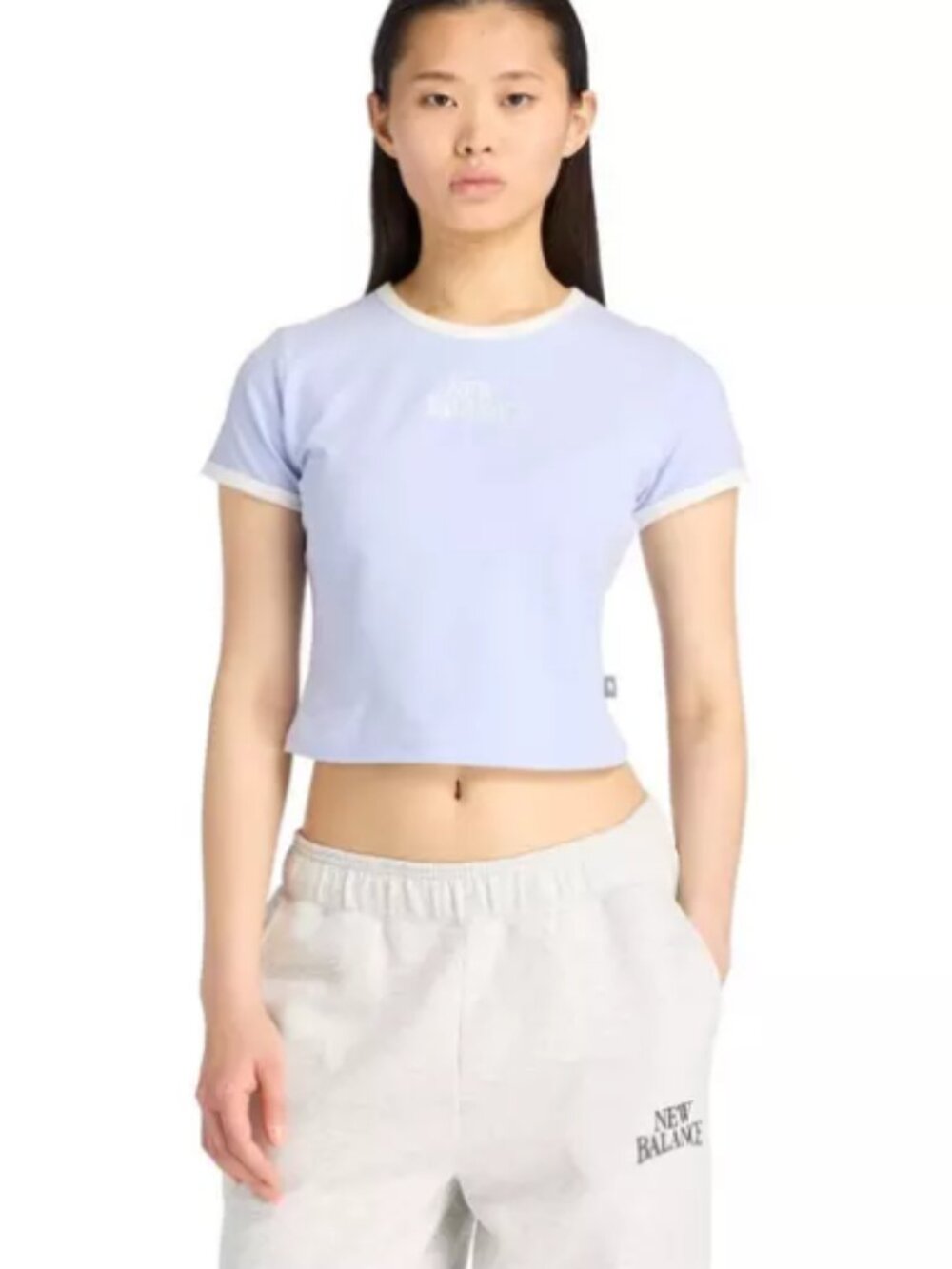 New Balance Linear Heritage Ringer T-Shirt NWT